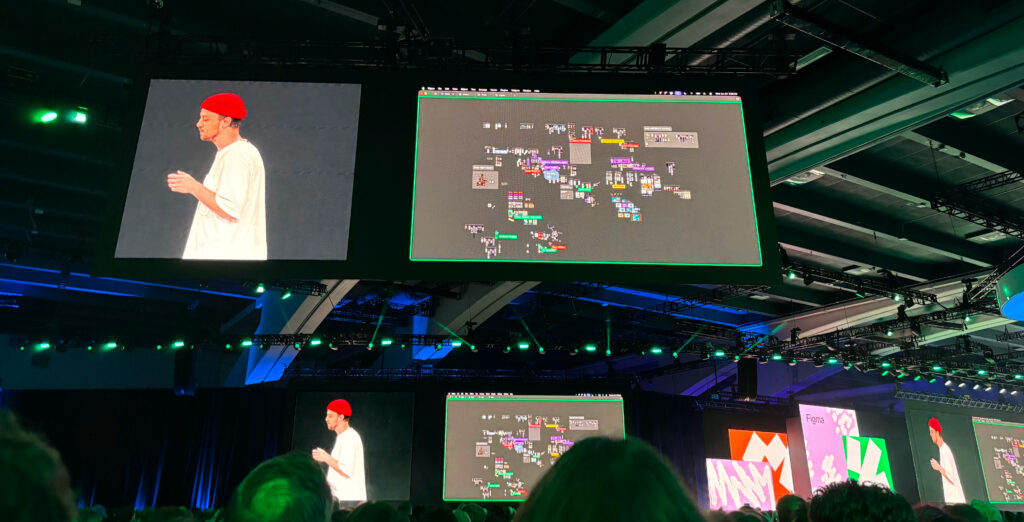 Nikolas Klein unveiling Code Layers in the Figma Config 2026 Keynote.
